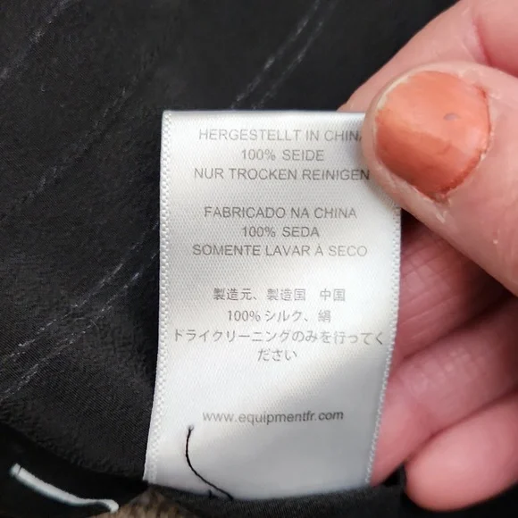 Equipment Femme Aubrey Dress Size Medium - Picture 16 of 17